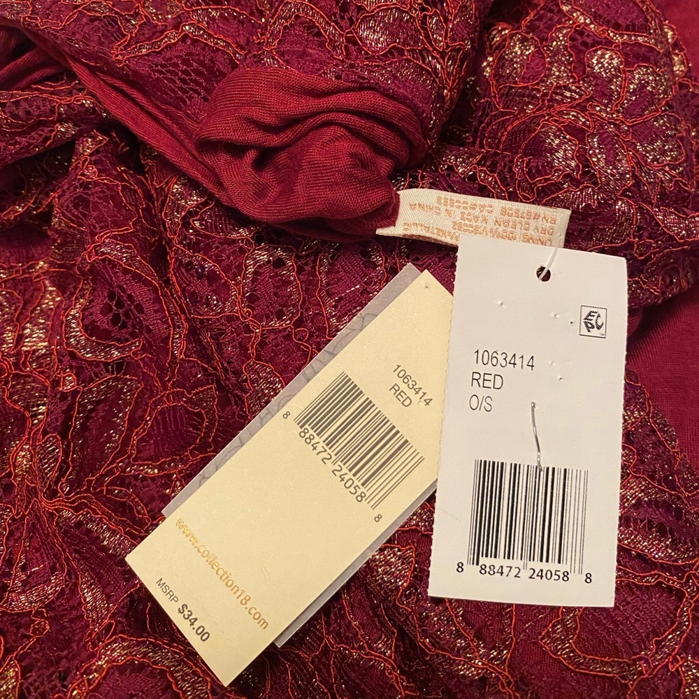 Red and gold scarf